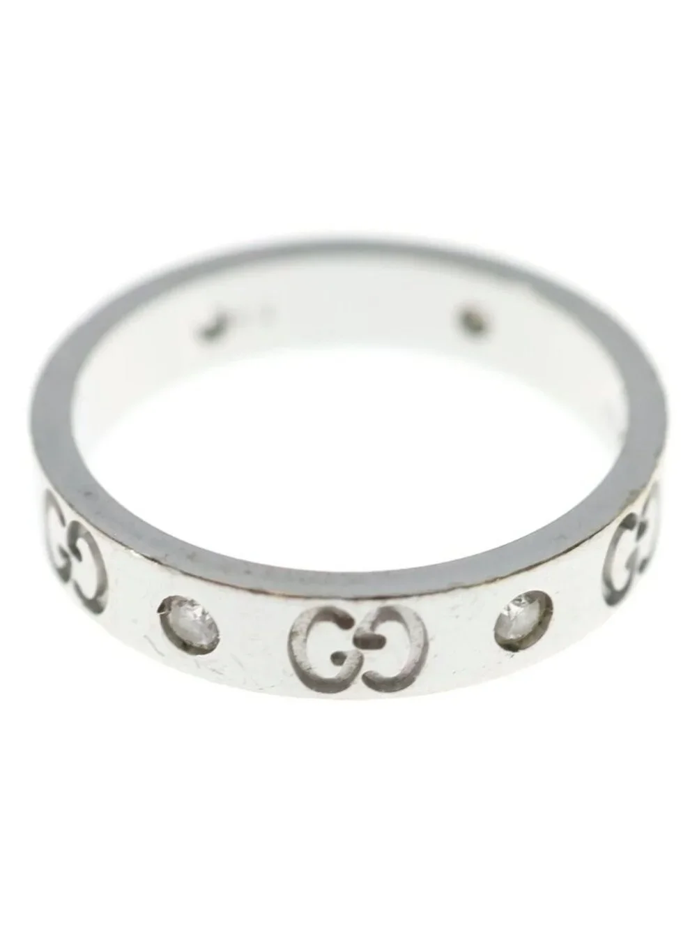 Gucci Icon Ring Diamond White Gold